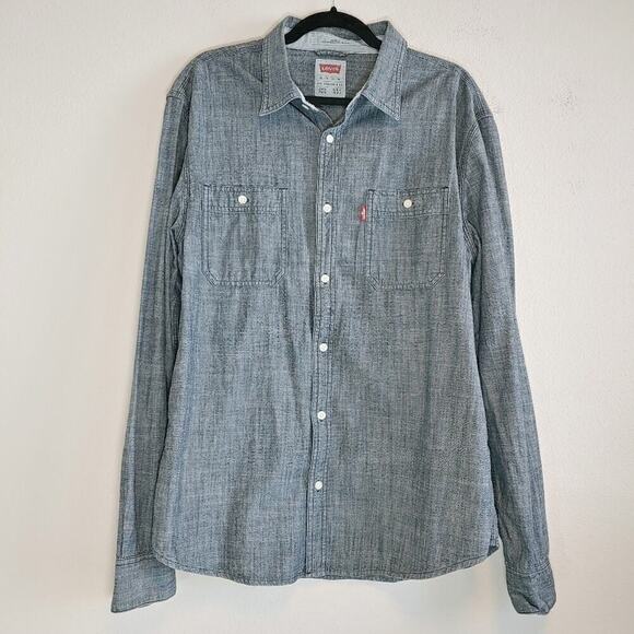Levi's Men's Modern Fit Long Sleeve Button Up Shirt Sz XL - Picture 1 of 13